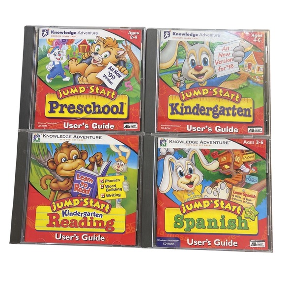 Jump Start CD-ROM Preschool Kindergarten 1st Grade Reading Spanish User Guide - Picture 1 of 8